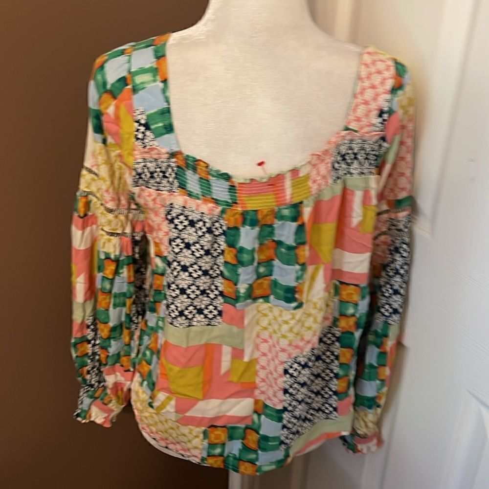 Fate Becker Avant Garde Bohemian Contemporary Top Size Large - Picture 3 of 5